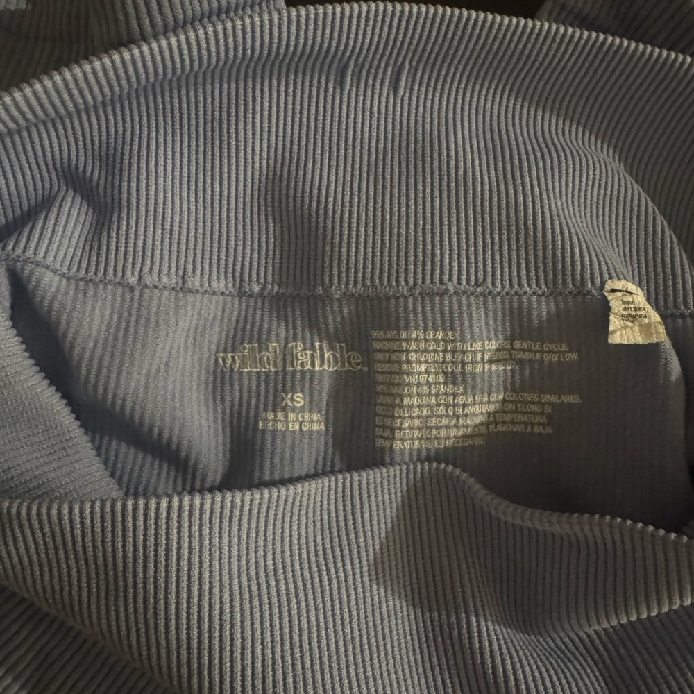 Target Ribbed Blue Shorts - Picture 3 of 3